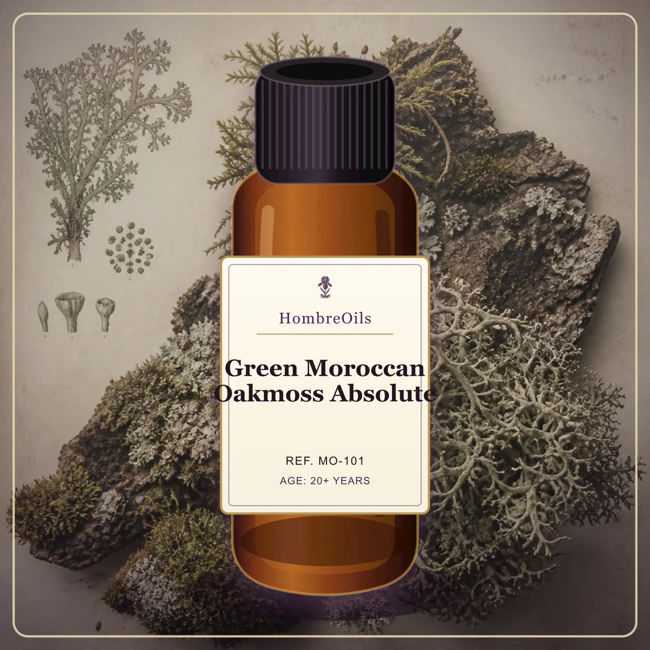 Green Moroccan Oakmoss Absolute · MO-101 · Front presentation