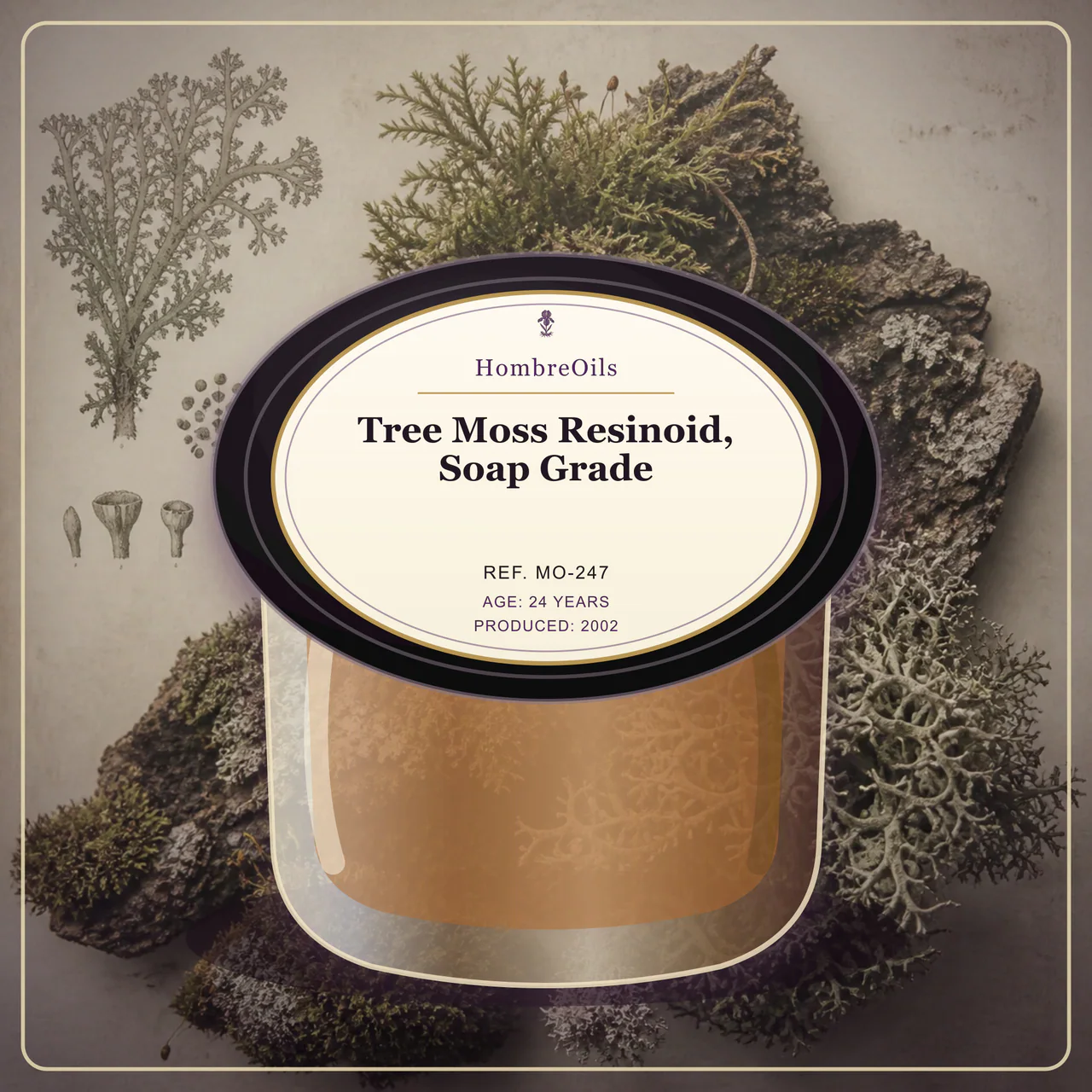 Tree Moss Resinoid, Soap Grade · MO-247 · Front presentation