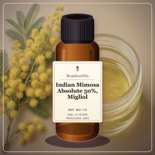 Indian Mimosa Absolute 50%, Migliol · MO-115 · Front presentation