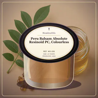 Peru Balsam Absolute Resinoid PC, Colourless · MO-206 · Front presentation